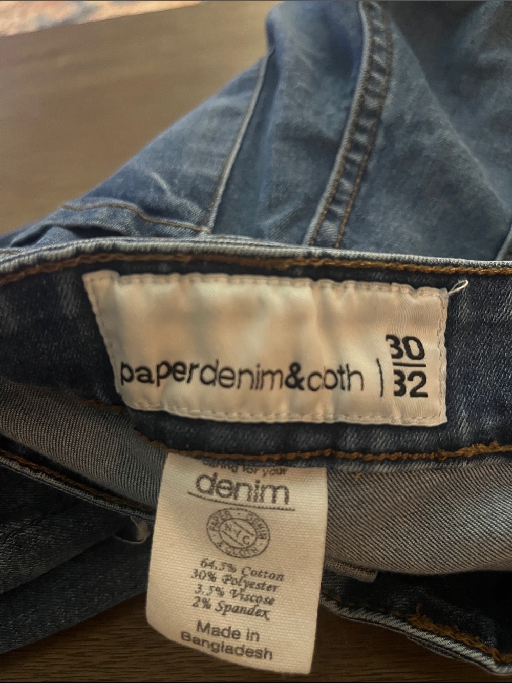 Paper Denim & Cloth Men's Slim Jeans in Dark Blue - Picture 8 of 8